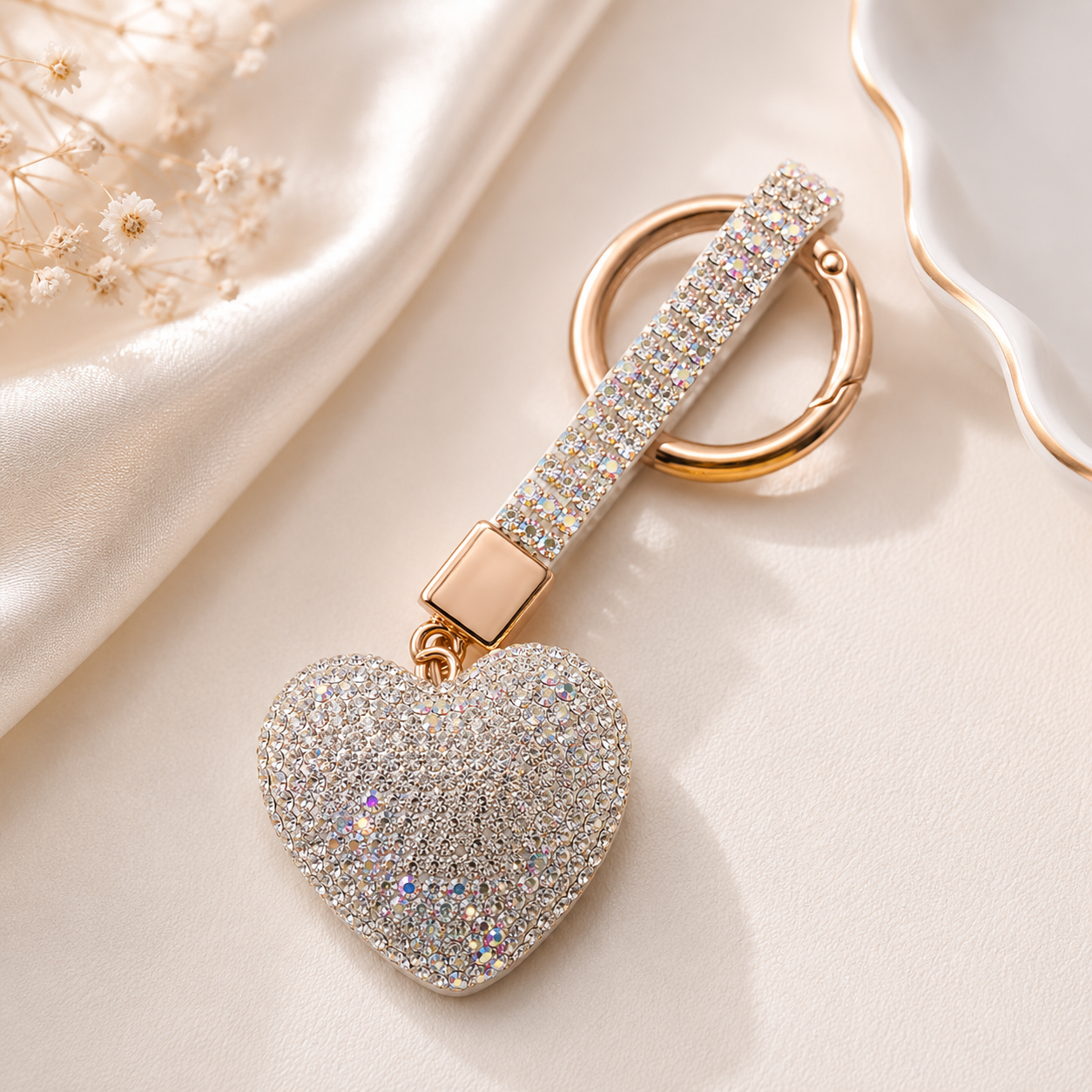 ChatGPT Image Jun 29, 2026, 05_48_59 PM Crystal Heart Luxury Keychain - Image 1