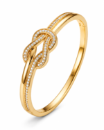 Infinity Knot Crystal Bangle