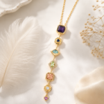 Celestial Gemstone Pendant Necklace