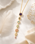 Celestial Gemstone Pendant Necklace