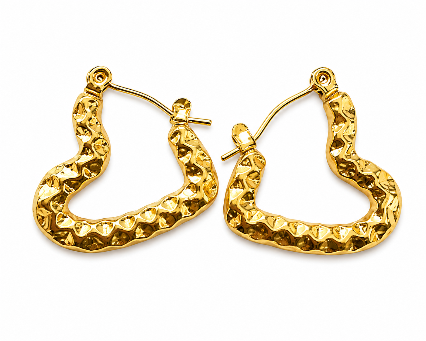 ChatGPT Image Jun 30, 2026, 12_22_58 AM Textured Gold Hoop Earrings - Image 1